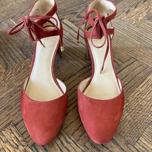 Beautiful Burnt Orange Suede - Size 7